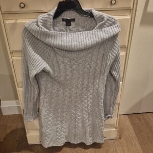 Chic Heather Gray Cowl Neck Sweater